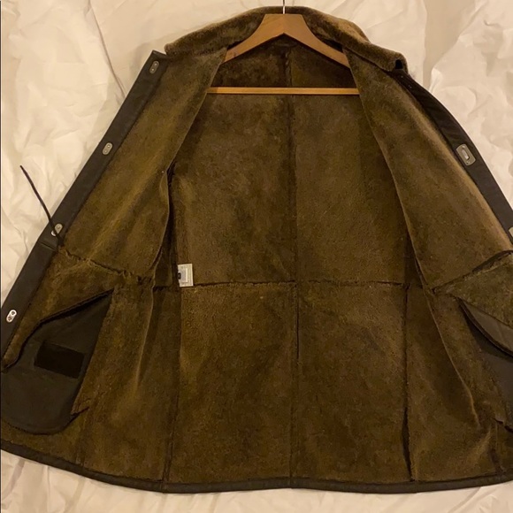 Mens Salvatore Ferragamo Shearling Coat IT48 US38 - Picture 6 of 9